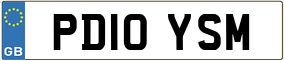 Trailer License Plate